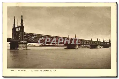 Cartes postales Strasbourg le Pont du Chemin de Fer