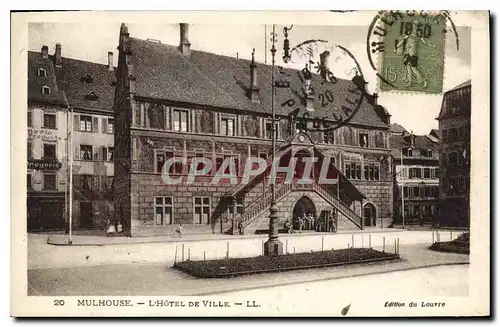 Cartes postales Mulhouse l'hotel de Ville