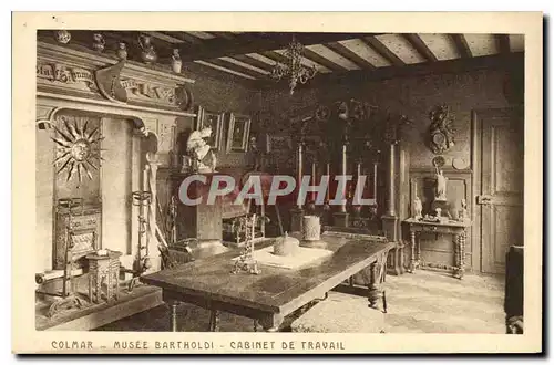 Cartes postales Colmar Musee Bartholdi Cabinet de Travail