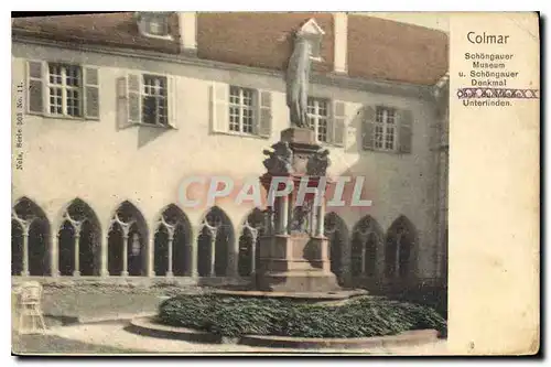 Cartes postales Colmar Denkmal cour du Musee Unterlinden