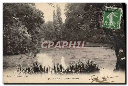 Cartes postales Lille Jardin Vauban