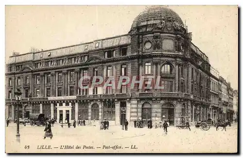 Cartes postales Lille l'hotel des Postes post Office
