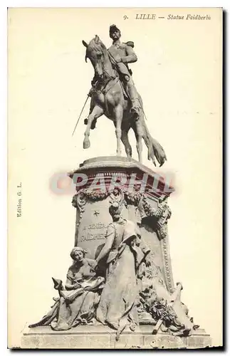 Cartes postales Lille statue Faidberbe