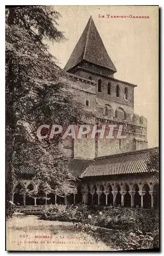 Ansichtskarte AK La tarn et Garonne Moissac le Clocher cloitre de St Pierre XII siecle
