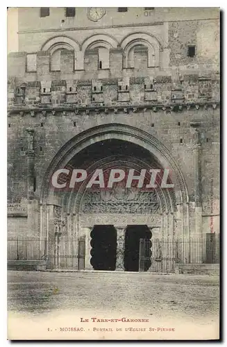 Ansichtskarte AK La tarn et Garonne Moissac Portail du l'eglise St Pierre