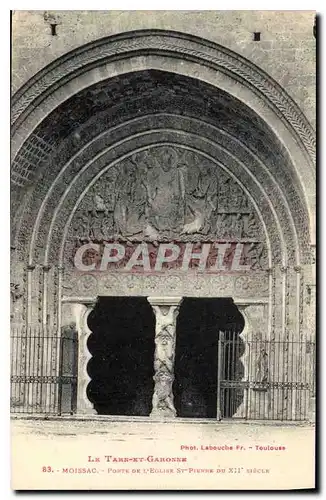 Cartes postales Le Tarn et Garonne Moissac porte de l'eglise St Pierre du XII Siecle