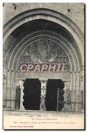 Cartes postales Le Tarn et Garonne Moissac porte de l'eglise St Pierre du XII siecle