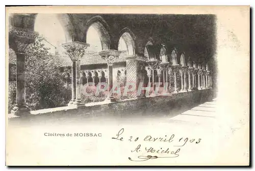 Cartes postales Cloitre de Moissac
