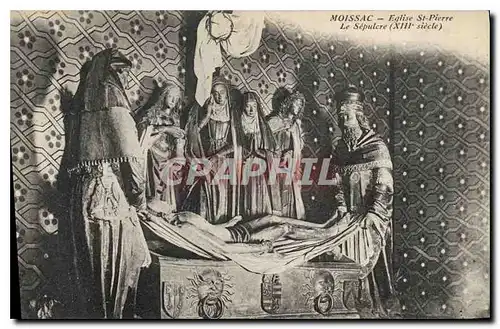 Cartes postales Moissac eglise St Pierre le Sepulcre XIII siecle