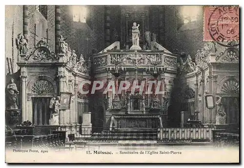 Cartes postales Moissac Sanctuaire de l'eglise Saint Pierre