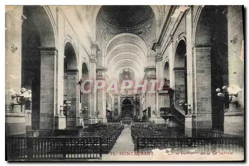 Cartes postales Montauban T et G interieur de la Cathedrale