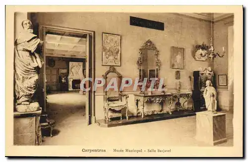Cartes postales Carpentras Musee Municipal salle Barjavel