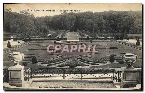 Cartes postales Chateau de Voisind Jardins Francais