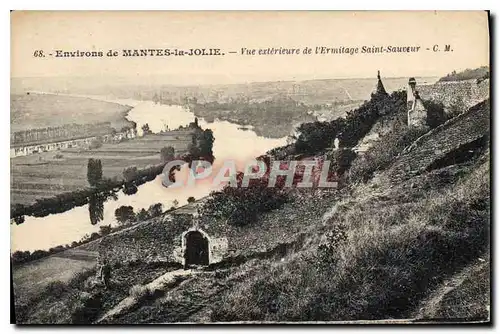 Ansichtskarte AK Environs de Mantes la Jolie vue exterieure de l'Ermitage Saint Sauveur