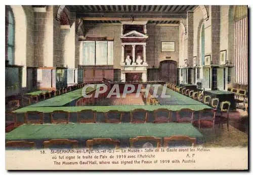 Cartes postales Saint Germain en Laye Le Musee Salle de la baule avant les Metaux