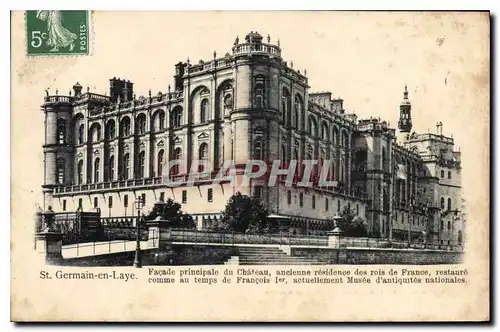 Cartes postales Saint Germain en Laye Facade principale du Chateau