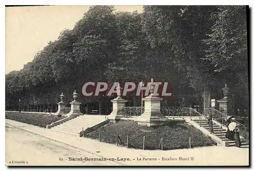 Cartes postales Saint Germain en Laye La Parterre Escaliers Henri II