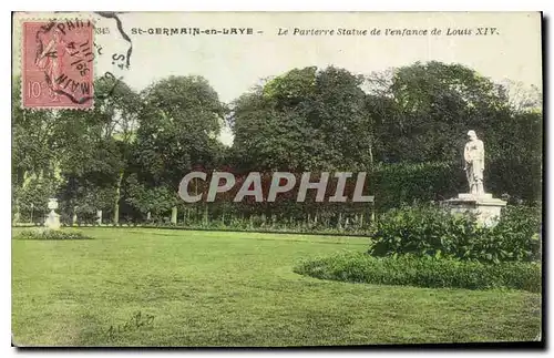 Cartes postales Saint Germain en Laye Le Parierre Statue de l'enfance de Louis XIV