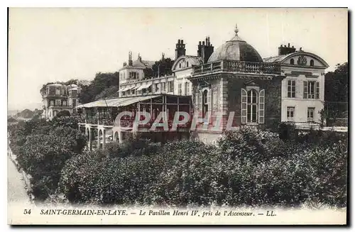 Cartes postales Saint Germain en Laye Le Pavillon Henri IV pri de l'Ascenseur