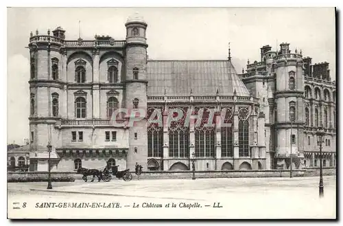 Cartes postales Saint Germain en Laye Le Chateau et la Chapelle