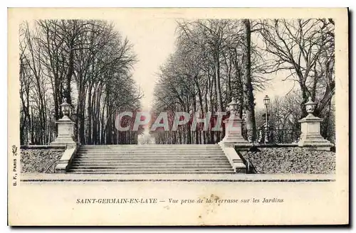 Cartes postales Saint Germain en Laye Vue prise de la Terrasse sur les Jardins