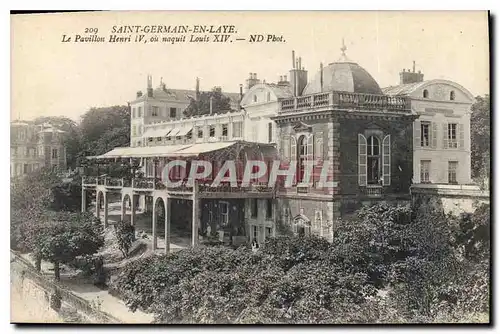 Cartes postales Saint Germain en Laye Le Pavillon Henri IV ou naquit Louis XIV