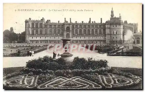 Cartes postales Saint Germain en Laye Le Chateau vu du Parterre