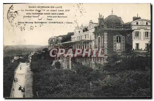 Cartes postales Saint Germain en Laye Le Pavillon Henri IV ou nequit Louis XIV