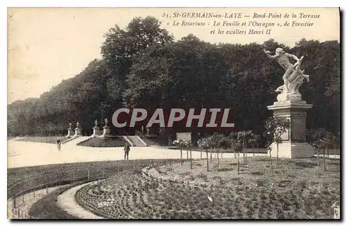 Cartes postales Saint Germain en Laye Rond Pont de la Terrasse Le Rosarium La Feuille et l'Ouragan de Forestier