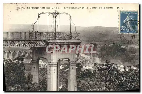 Cartes postales Saint Germain en Laye L'Ascenseur et la Vallee de la Seine