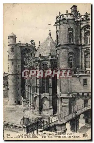 Cartes postales Saint Germain en Laye Tours ouest et la Chapelle