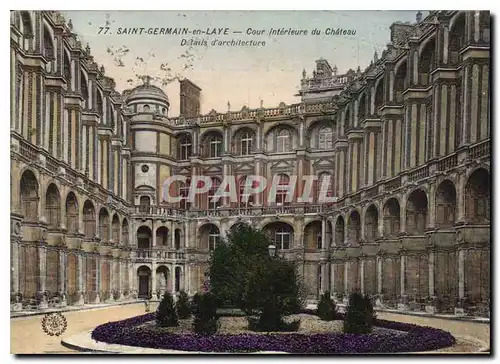 Cartes postales Saint Germain en Laye Cour Interieure du Chateau