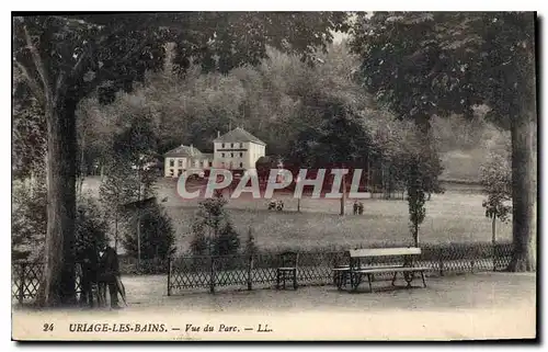 Cartes postales Uriage les Bains Vue du Parc