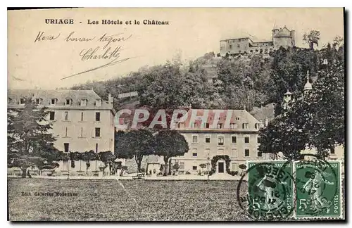 Cartes postales Uriage Les Hotels et le Chateau