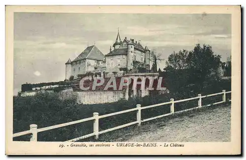 Ansichtskarte AK Grenoble ses environs Uriage les Bains Le Chateau