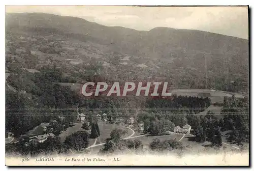 Cartes postales Uriage Le Parc et les Villas