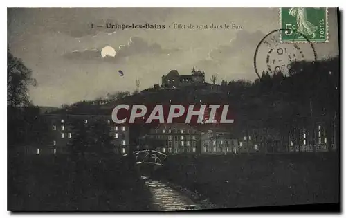 Cartes postales Uriage les Bains Effet de nuit dans le Parc