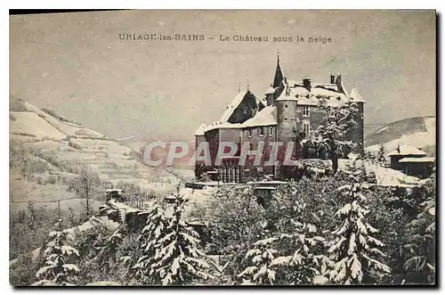 Cartes postales Uriage les Bains Le Chateau sous la neige