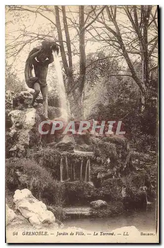 Ansichtskarte AK Grenoble Jardin de Ville Le Torrent