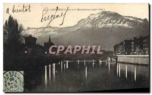 Cartes postales Grenoble la Nuit et le Moucherotte