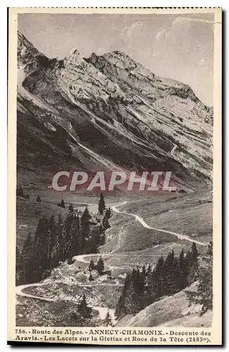 Cartes postales Route des Alpes Annecy Chamonix