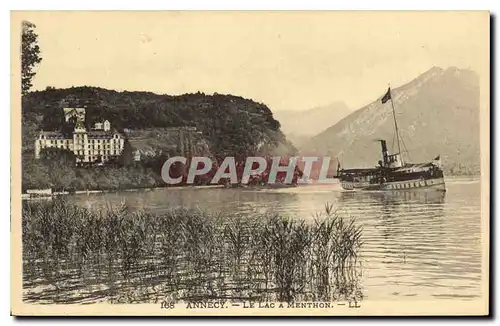 Cartes postales Annecy Le Lac a Menthon Bateau