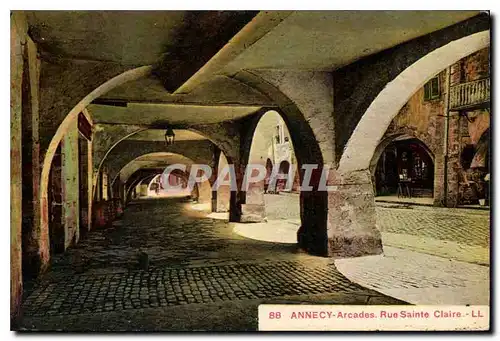 Cartes postales Annecy Arcades Rue Sainte Claire