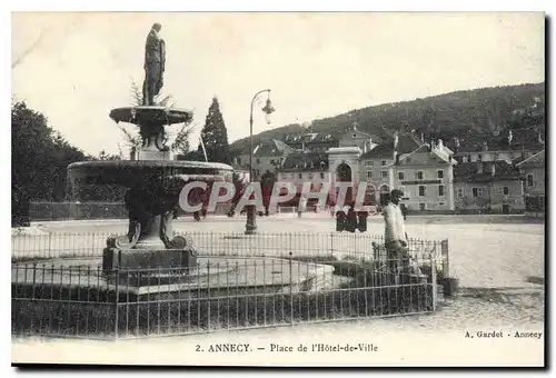 Cartes postales Annecy Place de l'Hotel de Ville