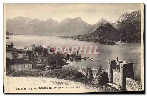 Ansichtskarte AK Lac d'Annecy Chapelle du Toron et le petit Lac