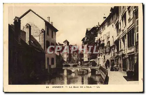 Cartes postales Annecy Le Quai de L'Isle