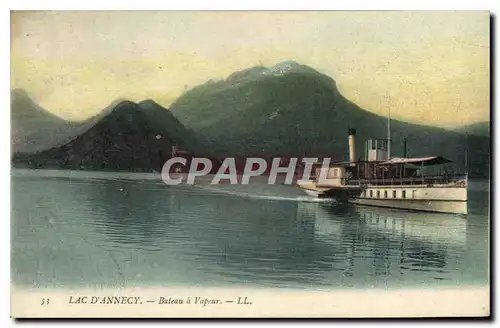 Ansichtskarte AK Lac d'Annecy Bateau a Vapeur