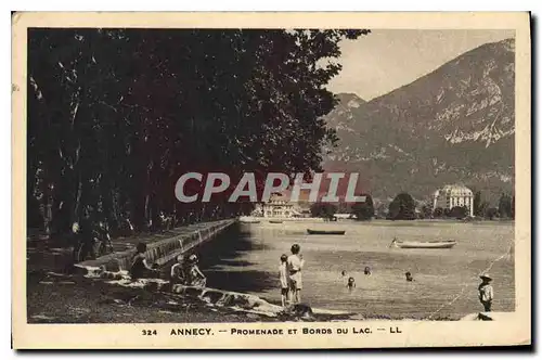 Cartes postales Annecy Promenade et Bords du Lac