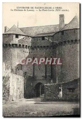 Cartes postales Environs de Bagnoles de l'Orne Chateau de Lassay Le Pont Levis