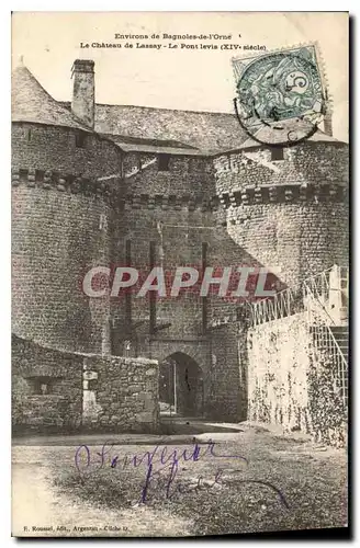 Cartes postales Environs de Bagnoles de l'Orne Chateau de Lassay Le Pont Levis